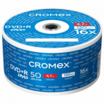 Диски DVD+R (плюс) 4,7 Gb, 16x, Bulk (термоусадка без шпиля) " CROMEX " ( 12 уп. х 50 шт. = 600 шт/кор.)
