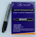 Маркер толстый " Basir " Черный ( 80 уп. х 12 шт. = 960 шт/кор.)