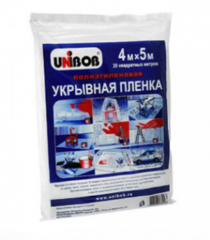 Укрывная пленка 4м х 5м, 8 мкм ( 100 шт/кор.)