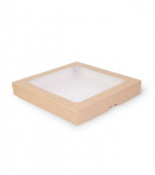Ланч-бокс TABOX 2500 мл PRO 260*260*40 мм, краф картон 